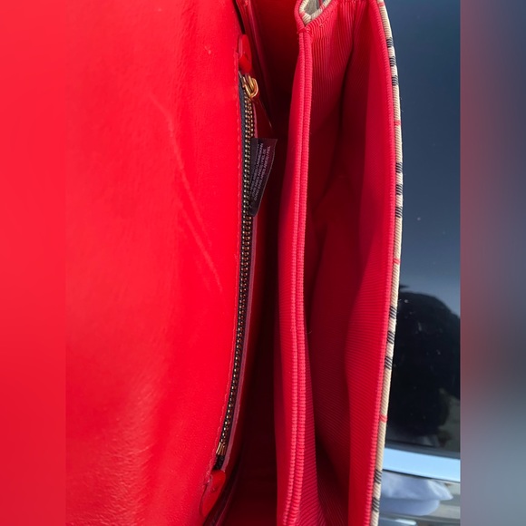 BURBERRY PATENT 1983 KNIGHT CHECK LINK SHOULDER BAG - Picture 7 of 12